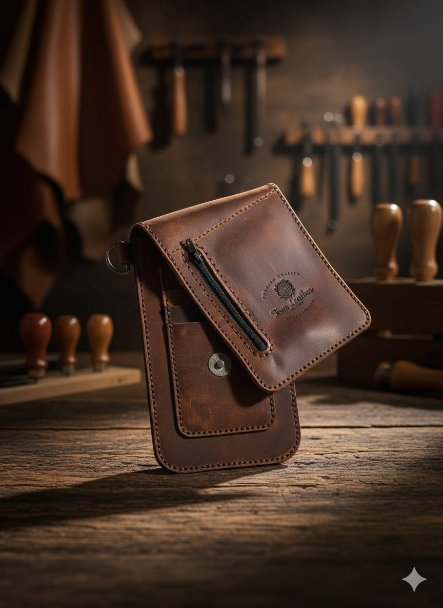 Véra / Pivot deri uzun cüzdan iç görünüm - fermuarlı bozuk para bölmesi ve organizasyon detayı