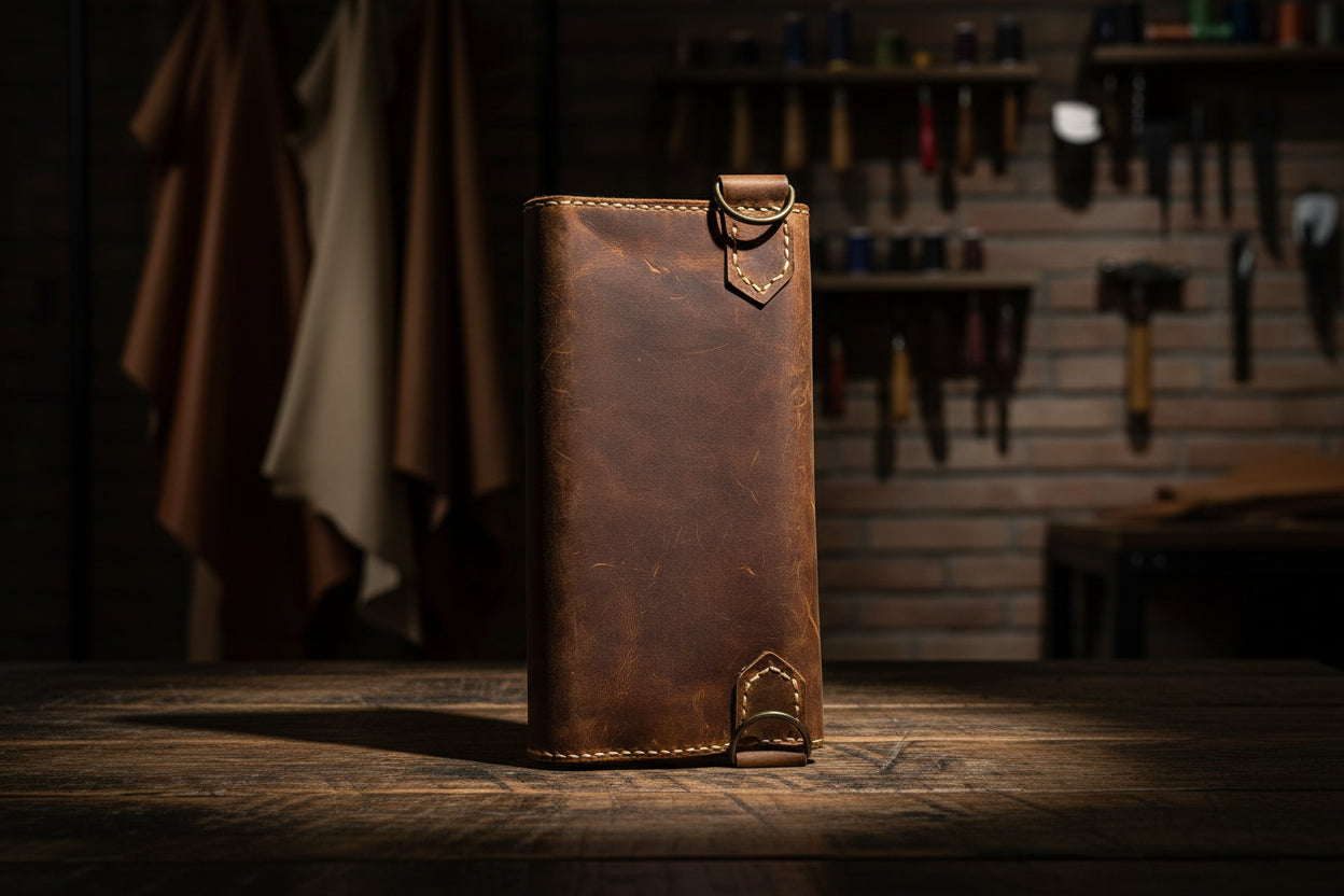 Véra/ Frame arkadan görünüş kahverengi hakiki deri. askı veya el tutuşu detayı